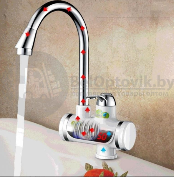 Проточный электрический водонагреватель Instant Electric Heating Water Faucet